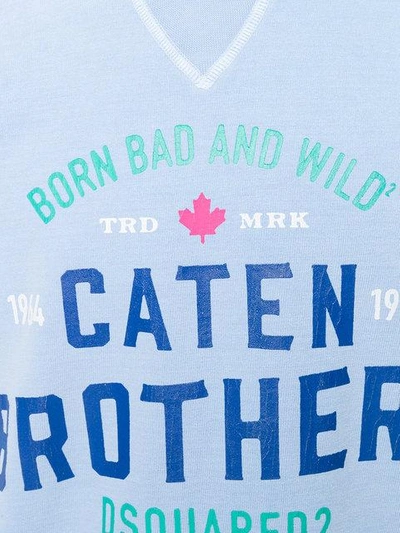 Shop Dsquared2 Caten Brothers Sweatshirt - Blue