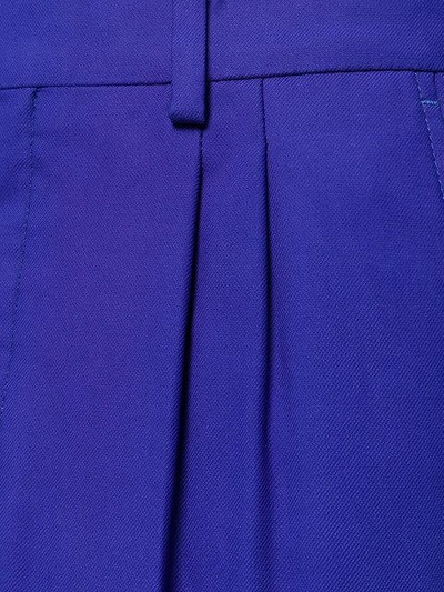 Shop Ami Alexandre Mattiussi Pleated Carrot Fit Trousers In Purple