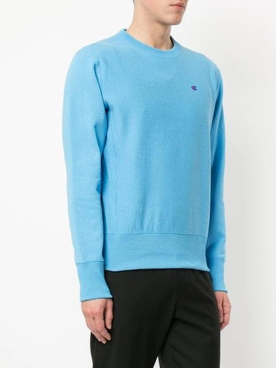 Shop Champion Crew Neck Sweatshirt - Blue