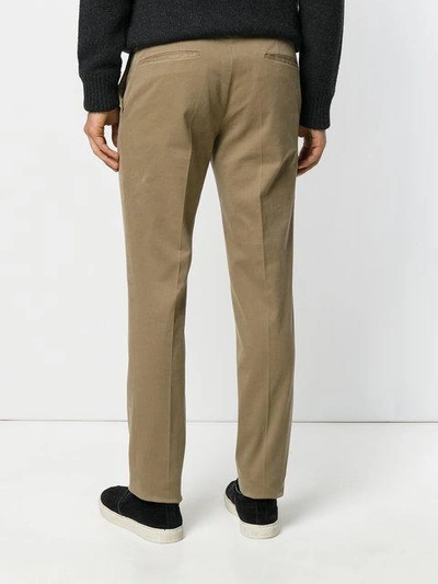 Shop Incotex Classic Chinos In Neutrals