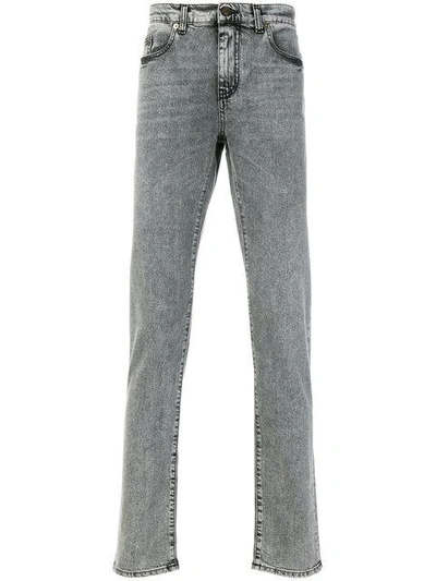 Shop Saint Laurent Skinny Jeans In Grey