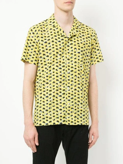 Shop Mads N0rgaard Geometric Print Short Sleeve Shirt