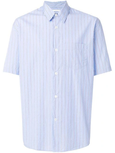 Shop Our Legacy Striped Short-sleeve Shirt - Blue