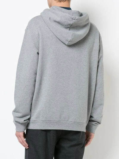 Shop Maison Margiela Stereotype Hooded Sweatshirt In Grey