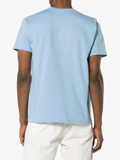 Shop Just A T-shirt Mark Lebon Boys Print Cotton T Shirt In Blue