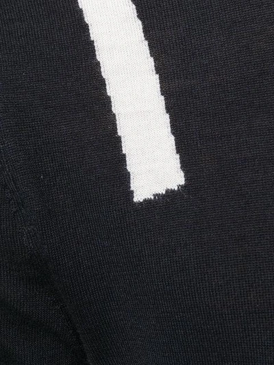 Shop Neil Barrett Stripe Detail Knitted T-shirt