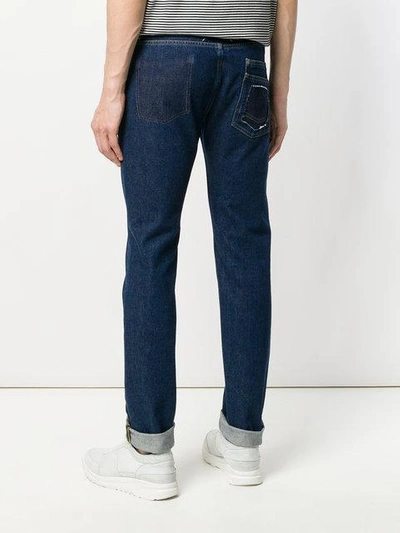 Shop Maison Margiela Classic Slim-fit Jeans In Blue