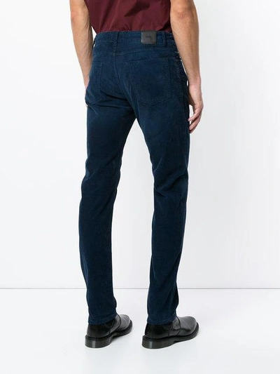 Shop Closed Corduroy Skinny Trousers In Blue