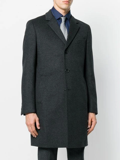 mid-length button coat