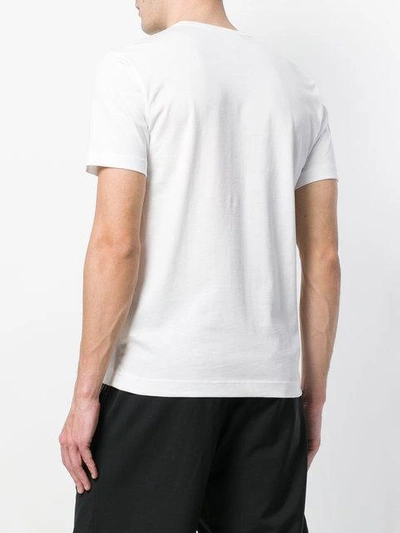 Shop Comme Des Garçons Shirt Print Short-sleeve T-shirt - White