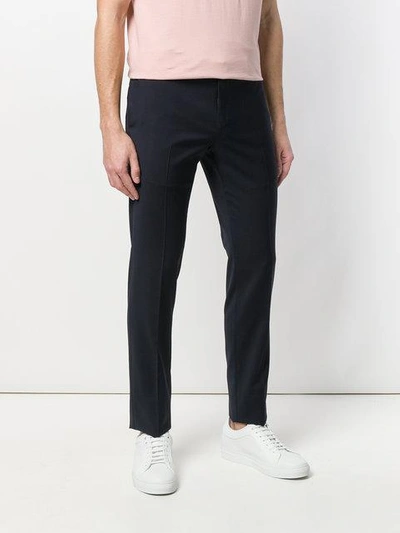 Shop Pt01 Pleated Tailored Trousers In Blue