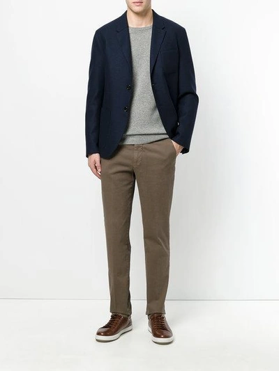 Shop Berwich Straight Leg Chinos In Brown