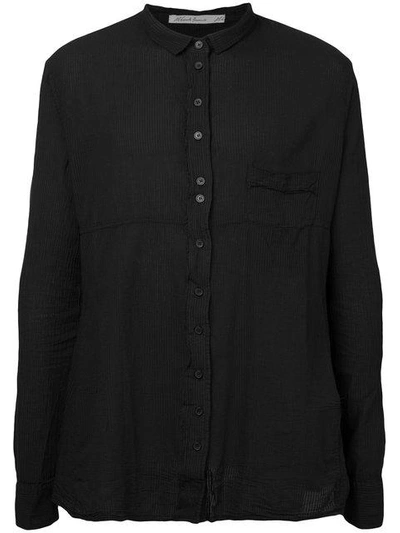 Shop Aleksandr Manamïs Long-sleeve Fitted Shirt - Black