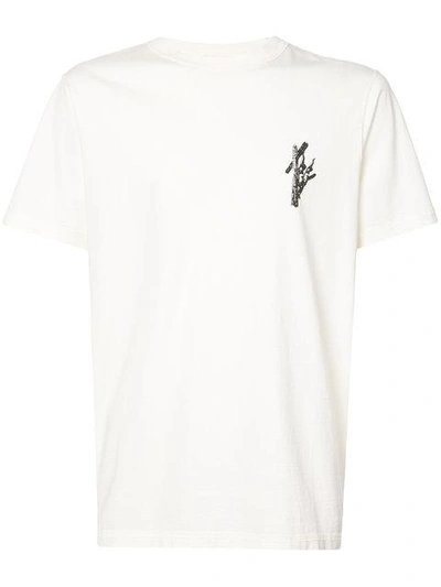 Shop Yang Li Cross Print T-shirt - White