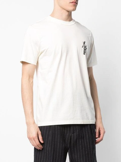 Shop Yang Li Cross Print T-shirt - White