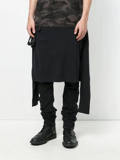 Shop Ben Taverniti Unravel Project Layered Distressed Skinny Jeans In Black