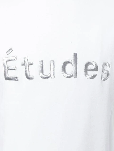 Shop Etudes Studio Études Crewneck Embroidered Sweatshirt - White