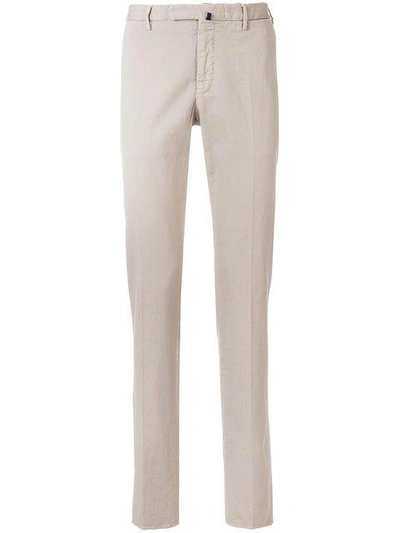 Incotex Slim Leg Chinos In Gray