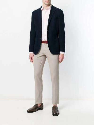 Incotex Slim Leg Chinos In Gray