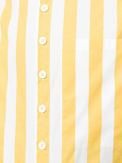 Shop Sunnei Striped Long Sleeve Shirt In White