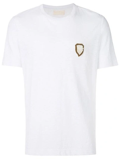 Shop Ih Nom Uh Nit Chest Patch T-shirt In White