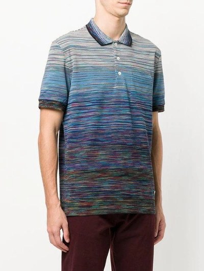 Shop Missoni Gradient Stripe Polo Shirt