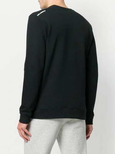 Shop Karl Lagerfeld Karl Ikonik Sweatshirt In Black