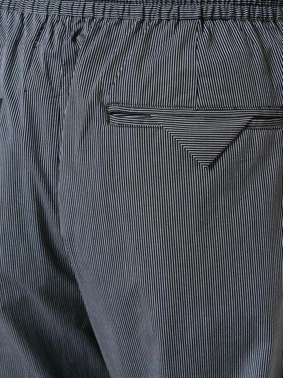 Shop Siki Im Striped Trousers - Black