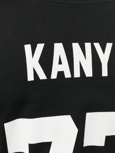 Shop Les Artists 'kanye 77' Back Printed T In Black