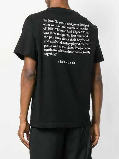 Shop Throw Back 2002 Jay Z Print T In Black
