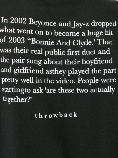 Shop Throw Back 2002 Jay Z Print T In Black