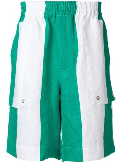 Etudes Studio Études Striped Knee-length Shorts - White In White