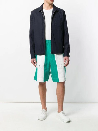 Etudes Studio Études Striped Knee-length Shorts - White In White