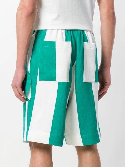 Etudes Studio Études Striped Knee-length Shorts - White In White