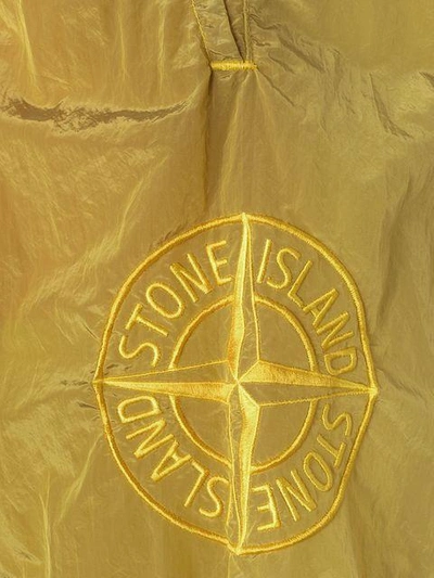 Shop Stone Island Metal Garment Dyed Swim Shorts - Yellow & Orange
