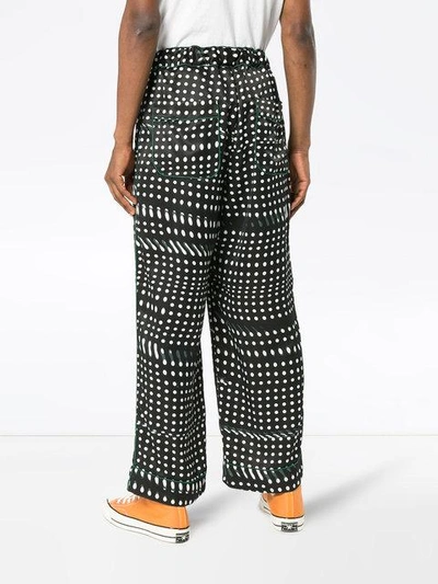 Shop Facetasm Dotted Trousers - Black