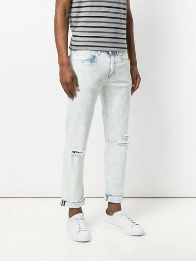 Shop Pence Distressed Ricos Jeans In Blue