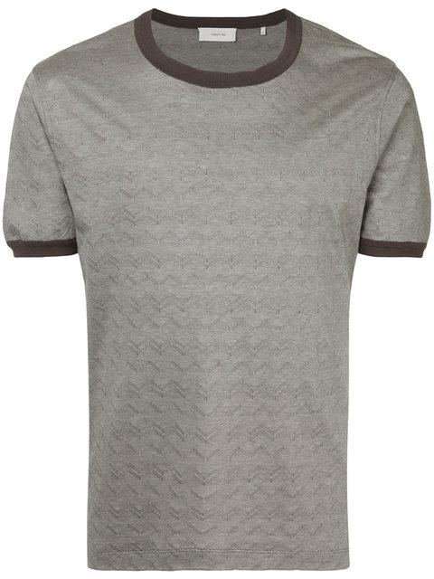 Cerruti 1881 Wavy Print T-shirt In Grey | ModeSens