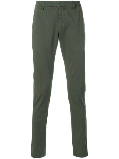 Shop Dondup Designer Tailored Trousers In Green