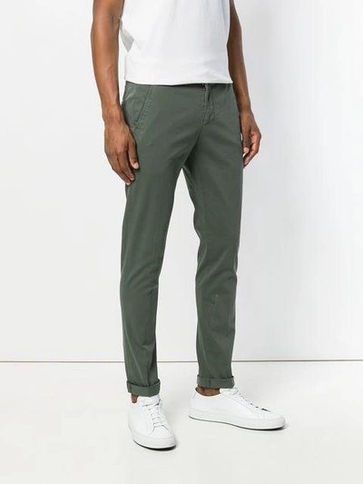 Shop Dondup Designer Tailored Trousers In Green
