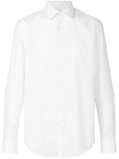 Shop Hugo Boss Slim Dress Shirt In White
