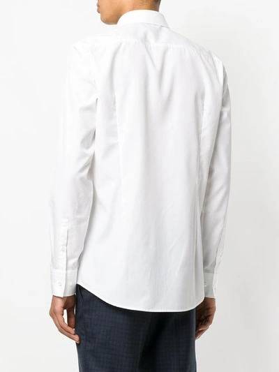 Shop Hugo Boss Slim Dress Shirt In White