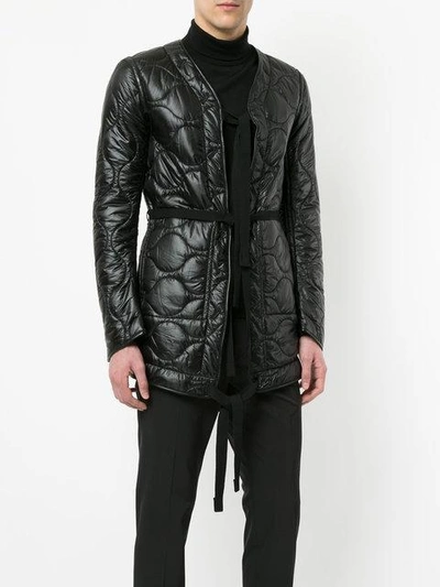 Takahiromiyashita The Soloist Padded Drawstring Jacket In Black