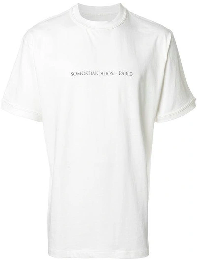 Shop Ih Nom Uh Nit Pablo T-shirt - White