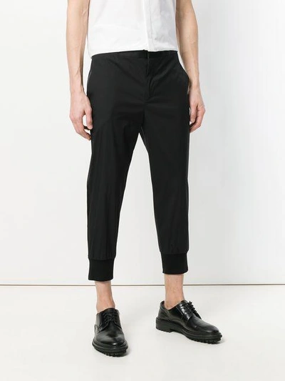 Shop Neil Barrett Cropped Tailored Trousers