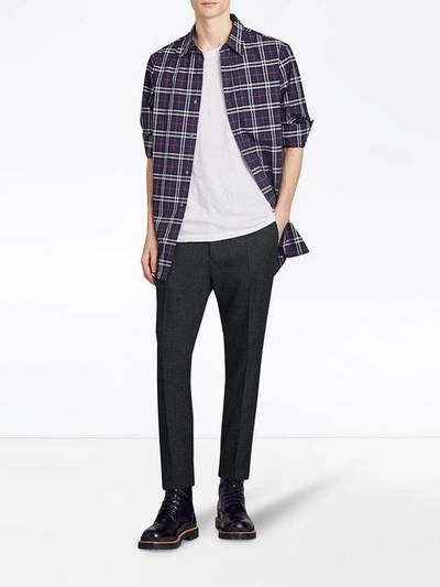 checked cotton shirt