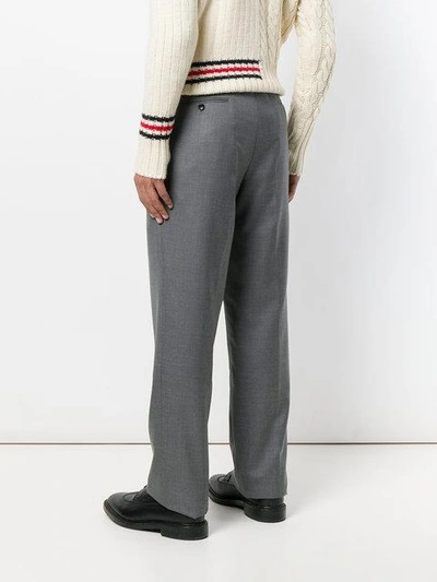 Shop Thom Browne Classic Tailored Trousers