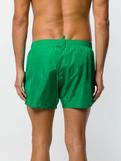 Shop Dsquared2 Swimming Trunks In Green