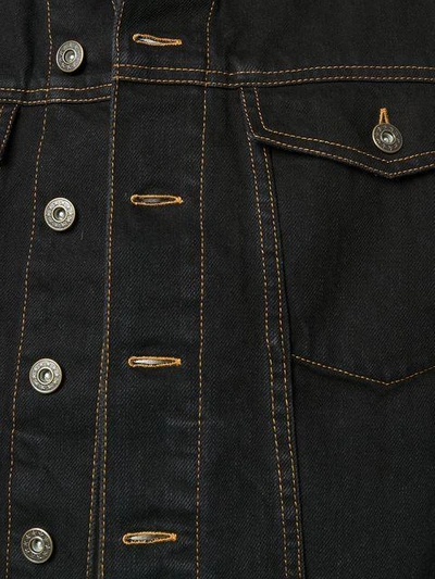 Y/project Extra Long Sleeves Denim Jacket In Black | ModeSens