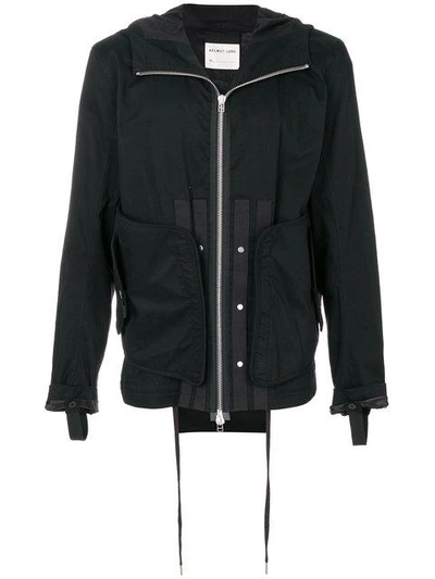 Shop Helmut Lang Zip-up Hooded Jacket